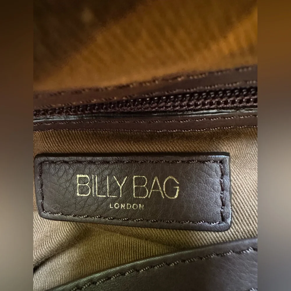 Vintage Billy‎ Bag London Brown Leather Crossbody Messenger Bag